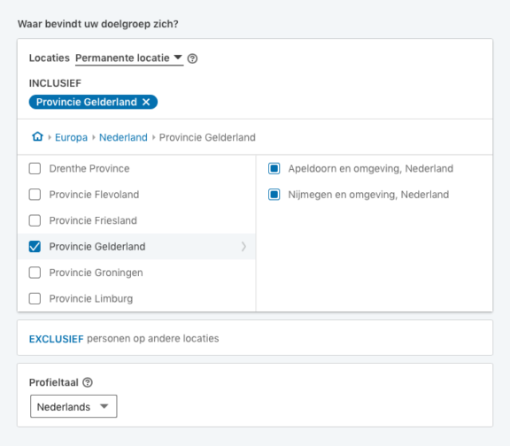 Doelgroep kiezen Linkedin adverteren Doelgroep kiezen Linkedin adverteren